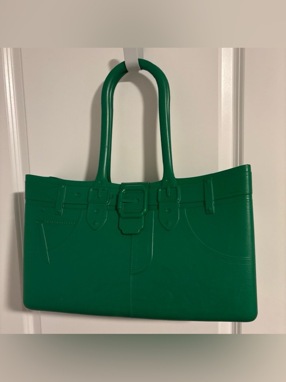 Great Bag Co Tote Robert Verdi Purse Handbag Fashion Flex Rubber Designer Green